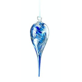 Friendship Birthstone Gem - Handmade Hanging Glass Birth Gem - SEPTEMBER Birthday - SAPPHIRE - Gem Drop Design