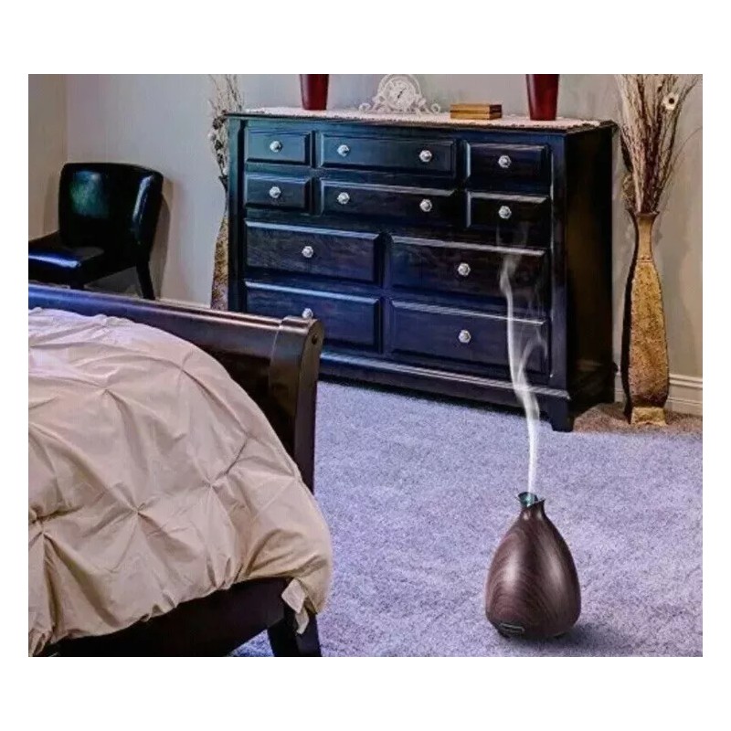 URPOWER Essential Oil Diffuser 150ml Wood Grain Aromatherapy Oil OD-133