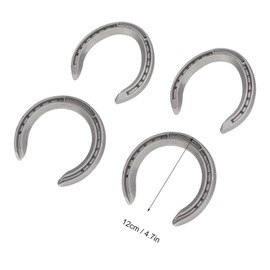 lvifloae 4 Piece Horseshoe Set Horse Riding Tools Equipment Accessories Protect Your Horse Hooves and Keep Your Horse Feet (4)
