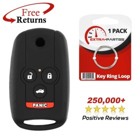 Extra-Partss Keyless Entry Remote Fob Cover Case Silicon Rubber Skin Jacket For Acura 4b