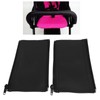 2PCS Handle Sleeve Cover,Stroller Handle Sleeve Zipper Stroller PU Leather