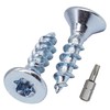 SKIR'CO (300 pcs) Zinc Plated Steel Wood Screws 4.0 x