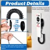 HJZHII 2Pack Magnetic Remote Control Holder with Spring Ropes, Retractable
