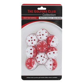 The Golfers Club Plastic Airflow Golf Balls x 9 (Yellow)