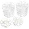 10 Storage Boxes Storage Transparent Round 8 VBS Wholesale Pack