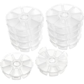 10 Storage Boxes Storage Transparent Round 8 VBS Wholesale Pack