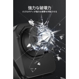 Rescue Hammer, Multi-functional Window Breaking Hammer, Submersion, Fire, Emergency Escape, Punch Type, Permanent Car Escape Hammer, Alloy Hammer Head, Test Glass Included (Black)