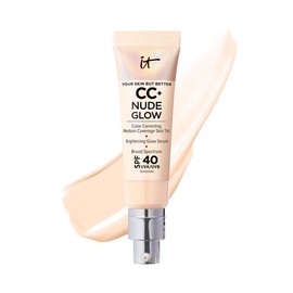 IT Cosmetics IT Cosmetics CC+ Nude Glow Lightweight Foundation + Glow Serum with SPF 40 - With Niacinamide, Hyaluronic Acid & Green Tea Extract - Fair Light - 1.08 fl oz