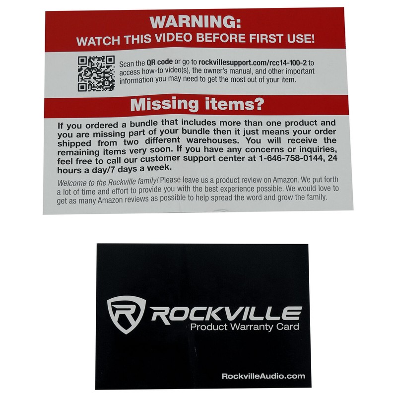 Universal Rockville RCC14-100-2 CL2 Rated 14 AWG 100' CCA Speaker