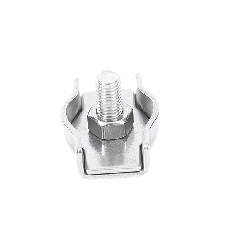 20pcs Wire Rope Single Clip with A Clear Plastic Box