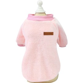 Jecikelon Pet Dog Clothes Knitwear Dog Sweater Soft Thickening Warm Pup Dogs Shirt Winter Puppy Sweater for Dogs (Z01-Pink, Medium)