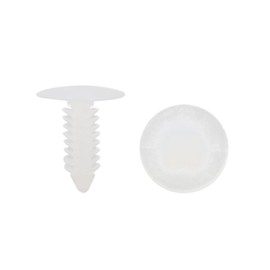 sourcingmap 50 Pcs Car Door Rivets Bumper Trim Panel Retainer Clip 7mm White