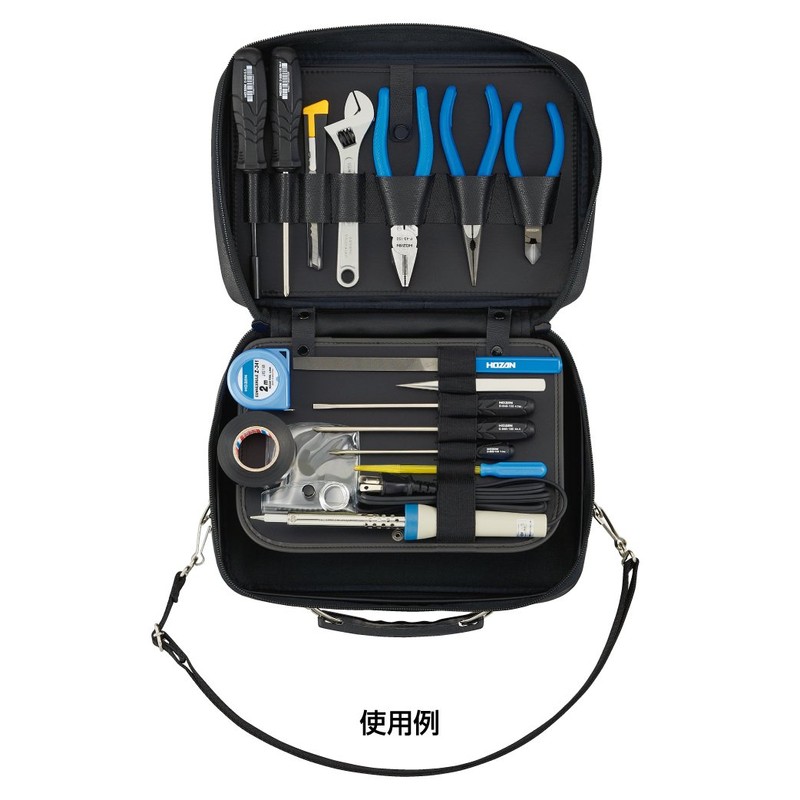 ホーザン(HOZAN) ツールケース 工具ケース コンパクトで軽量 材質ビニルレザー S-107