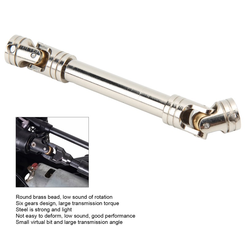 1/10 Universal Drive Shaft Silver Steel Cross Knot Structure Driveshaft