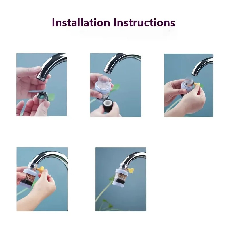 Filtro Purificador De Agua Para Llave Con 10 Pads