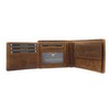 Lemasi Genuine Leather Wallet with RFID Protection, 3D Skull, Eyelet