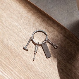 DonJordi Dad Keyring - The Ideal Gift for All Dads - Birthday, Christmas or Father's Day, silver