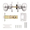 GOBEKOR 10 Pack Passage Door Knobs Keyless Interior Door Knobs