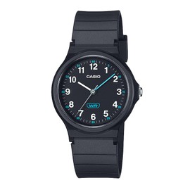 Casio Collection LQ-24B Biomass Plastic Wristwatch, Black, Simple