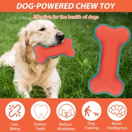 Pluvyze Hundespielzeug Unzerstörbar Kauspielzeug Hund Unzerstörbar Knochenförmiges Design Geeignet für Mittelgroße und Große Hunde für Zahnpflege und Spaß (Hellbraun)