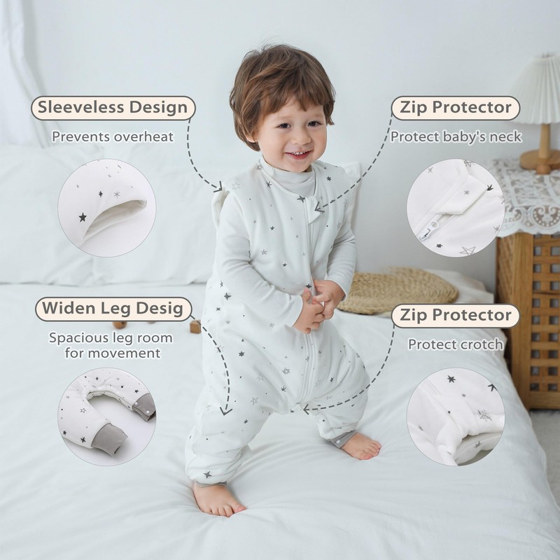 Baby Sleep Sack with Feet 2.5 TOG Winter Toddler Sleeping
