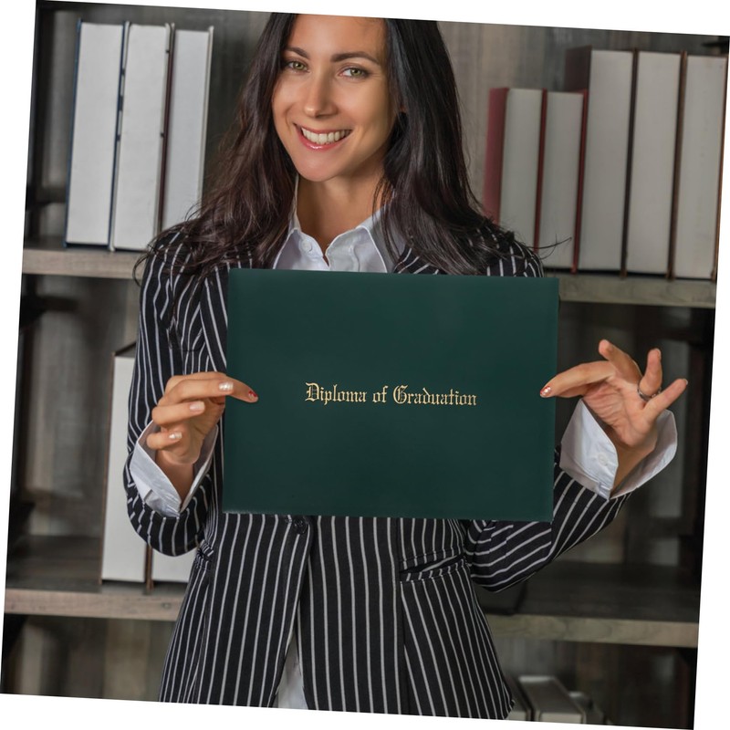 Operitacx Diploma Folder Grad Document Holder A4 Certificate Hard Diploma