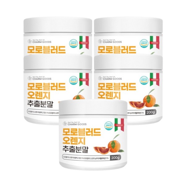 [On Sale] Chamgoods Moro Blood Efficacy Raw Food Powder Breakfast Convenient Meal Replacement Food Sunsik Orange 200g 5EA / [온세일]참굿즈 모로블러드 효능 생식 가루 아침 간편식 식사 대용 식 선식 오렌지 200g 5EA
