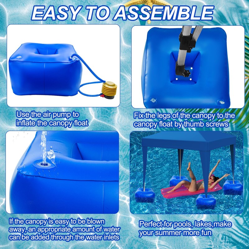 Inflatable Canopy Float Kit, 18 x 18 x 10 Inch