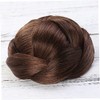 Beavorty Moño De Cabello Trenzado Artificial Con Clip Para Mujeres
