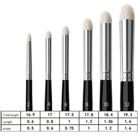 LimCryspp A 6-Piece Mini Painting Brush Set, A Detailed Paint Brush for Model Ceramic Art, A Castle Paint Set Suitable for Mini Paintings, and A Dry Brush Set