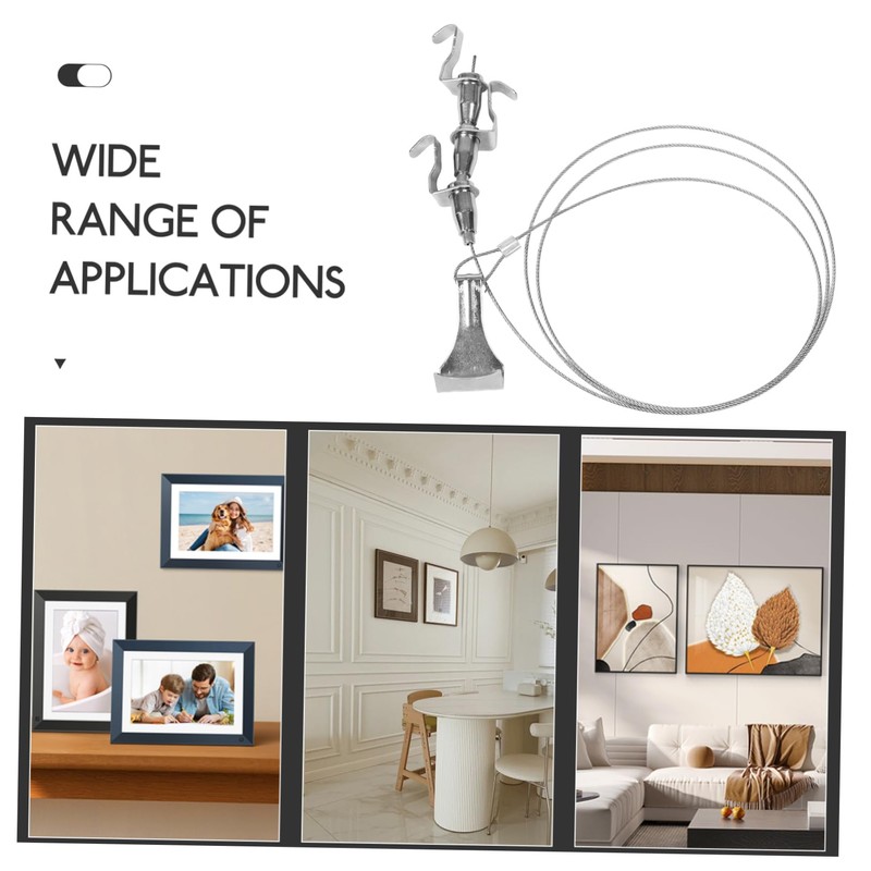 COHEALI 2 Set Heavy Duty Picture Hanging Wire Kit Adjustable