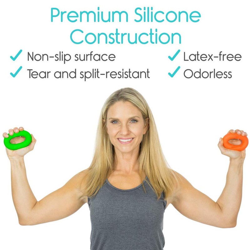 Teksha: Hand Grip Strengthener Rings, Strength Trainer for Finger, Forearm