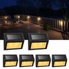 XLUX Solar Lights for Steps Decks Pathway Yard Stairs Fences,