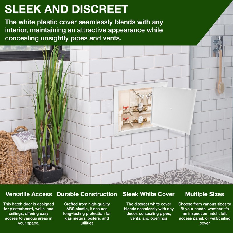 MYPURECORE Versatile ABS Plastic Inspection Hatch - Access Panel for