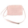 LONI Clutch Shoulder Crossbody HandBag Faux Fur in Pink