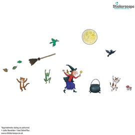 Stickerscape Room on The Broom Window Sticker (Room on The Broom) | Gruffalo and Friends Window Stickers, Gruffalo Window Stickers, Child’s Bedroom Window Decor| Easy to Apply, Cleanly Removable