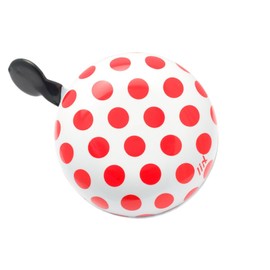 Liix Ding Dong Fahrradglocke, gepunktet, Rot