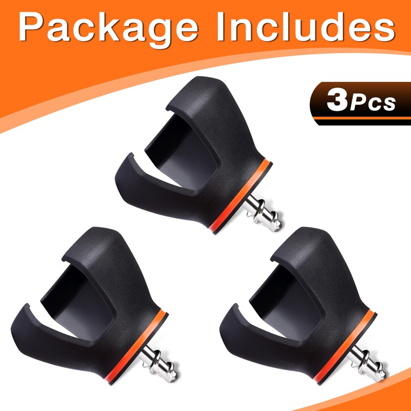 BIRDIEBLAST 3-Prong Golf Ball Grabber for End of Putter, 5PCS