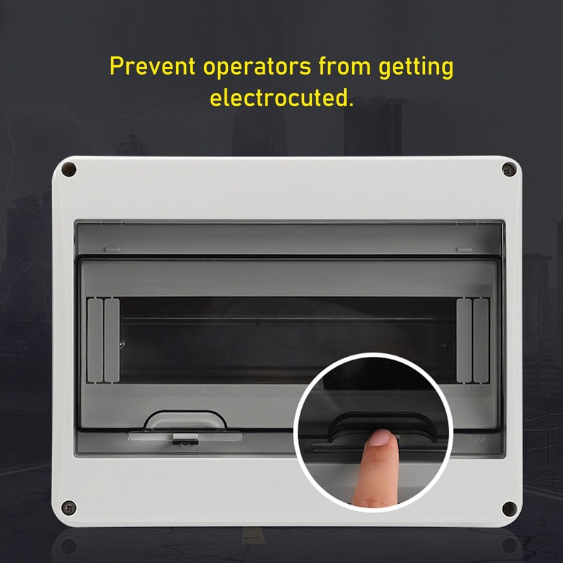 Breaker Box, 18 Way Distribution Protection Box IP65 Waterproof Clear