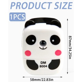 IPNSDON 1PCS Pencil Sharpener, Pencil Sharpeners Handheld Pencil Sharpeners for Kids Practical Desktop Sharpeners Student Office School(Panda)