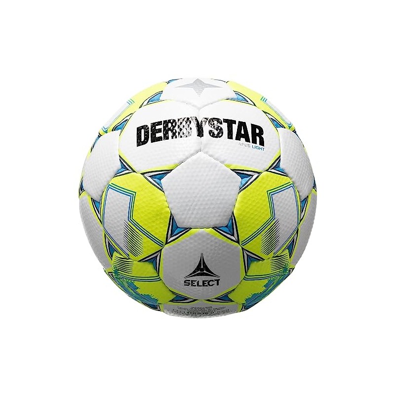 Derbystar Unisex Youth Apus Light v23 Football, White Yellow, 4