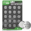 Granicell 20 Pack CR2450 Battery Lithium 3V Coin Battery Long
