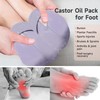 Fuz Bigaza 2 Pack Castor Oil Feet Wrap,Castor Oil Warp