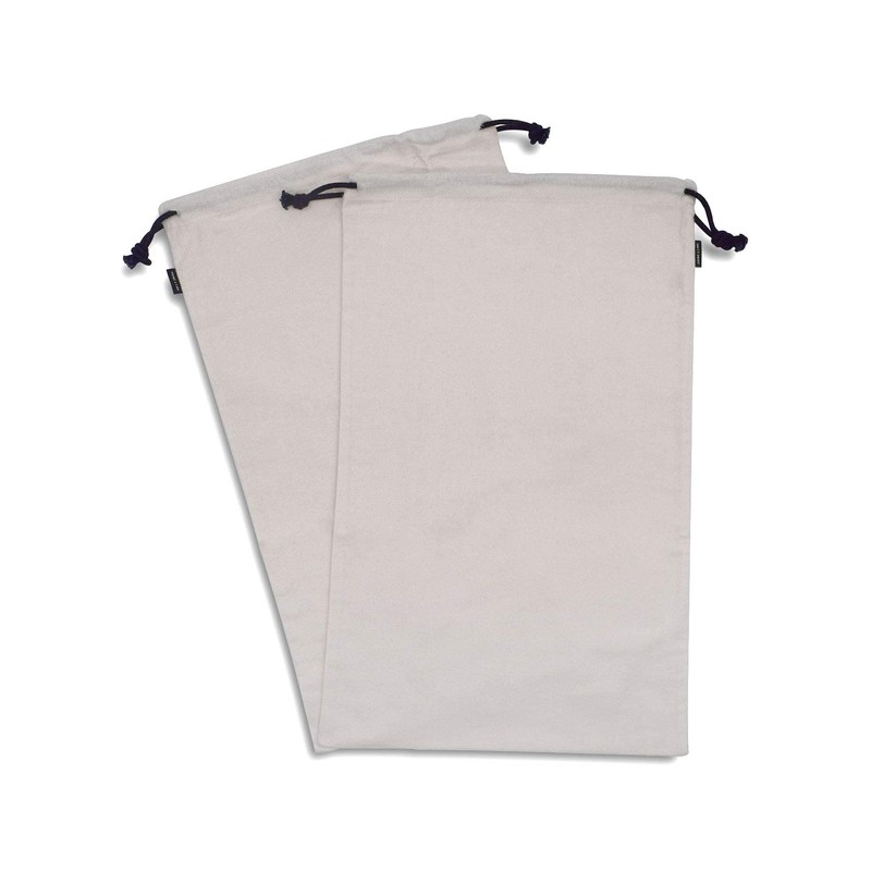 ZENPAC Cowboy Boot Bag, Beige Duster Flannel Pouch with Drawstring