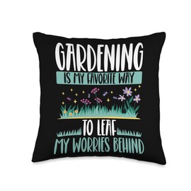 Organic Gardening Enthusiast Plant Mom Landscape Art Throw Pillow