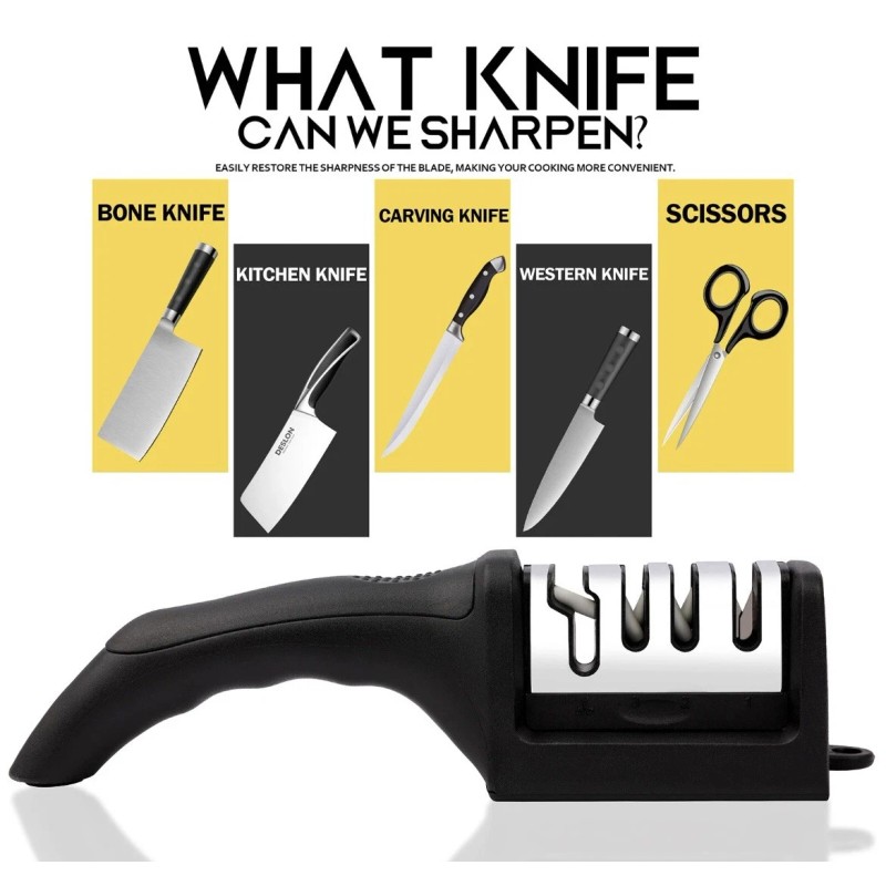 Knife 4 In 1 Knife Sharpener. Professional Quality. New!