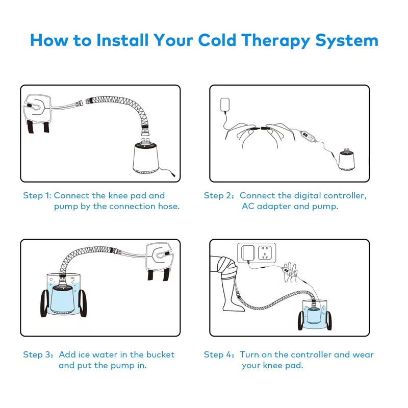 GALINAND Cold Therapy Machine, Ice Machine for Knee Care After-Surgery,