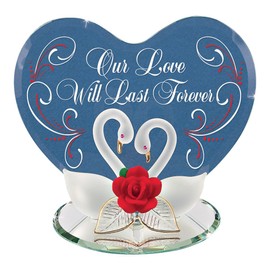 Glass Baron Swans Love Of My Life Figurine