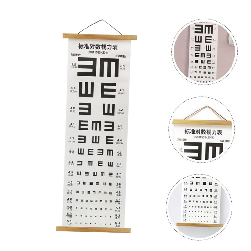 Alipis Visual Testing Chart Eye Chart for Family Vision Exams
