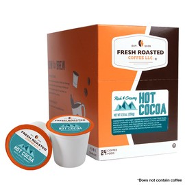 Fresh Roasted Coffee, Hot Cocoa Powdered Drink Pods, K-Cup Compatible, 24 Count